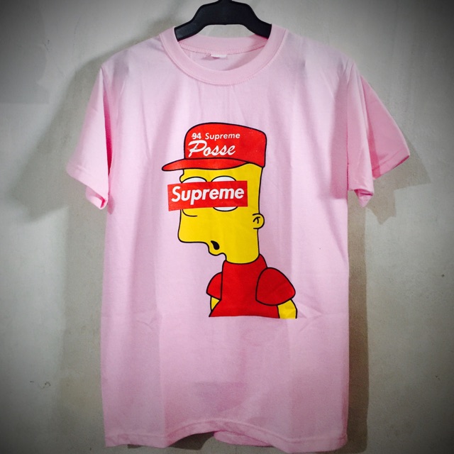 supreme t shirt bart simpson