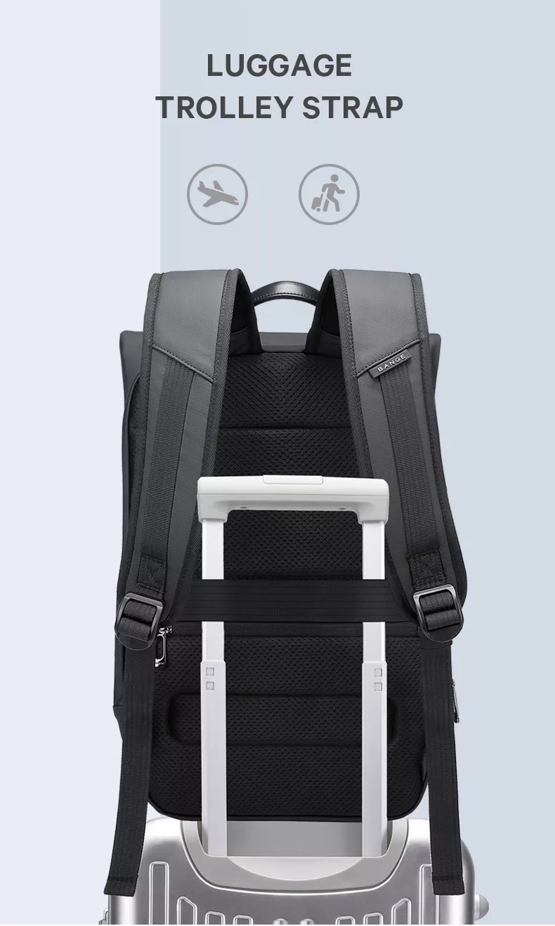2575 BANGE Premium Quality Bag Backpack Anti Theft YKK Zipper Water ...