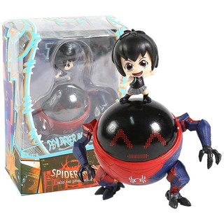Spiderman Into The Spider Verse Peni Parker Pvc Action Figure Q Version Doll Cosbaby Toy Shopee Philippines