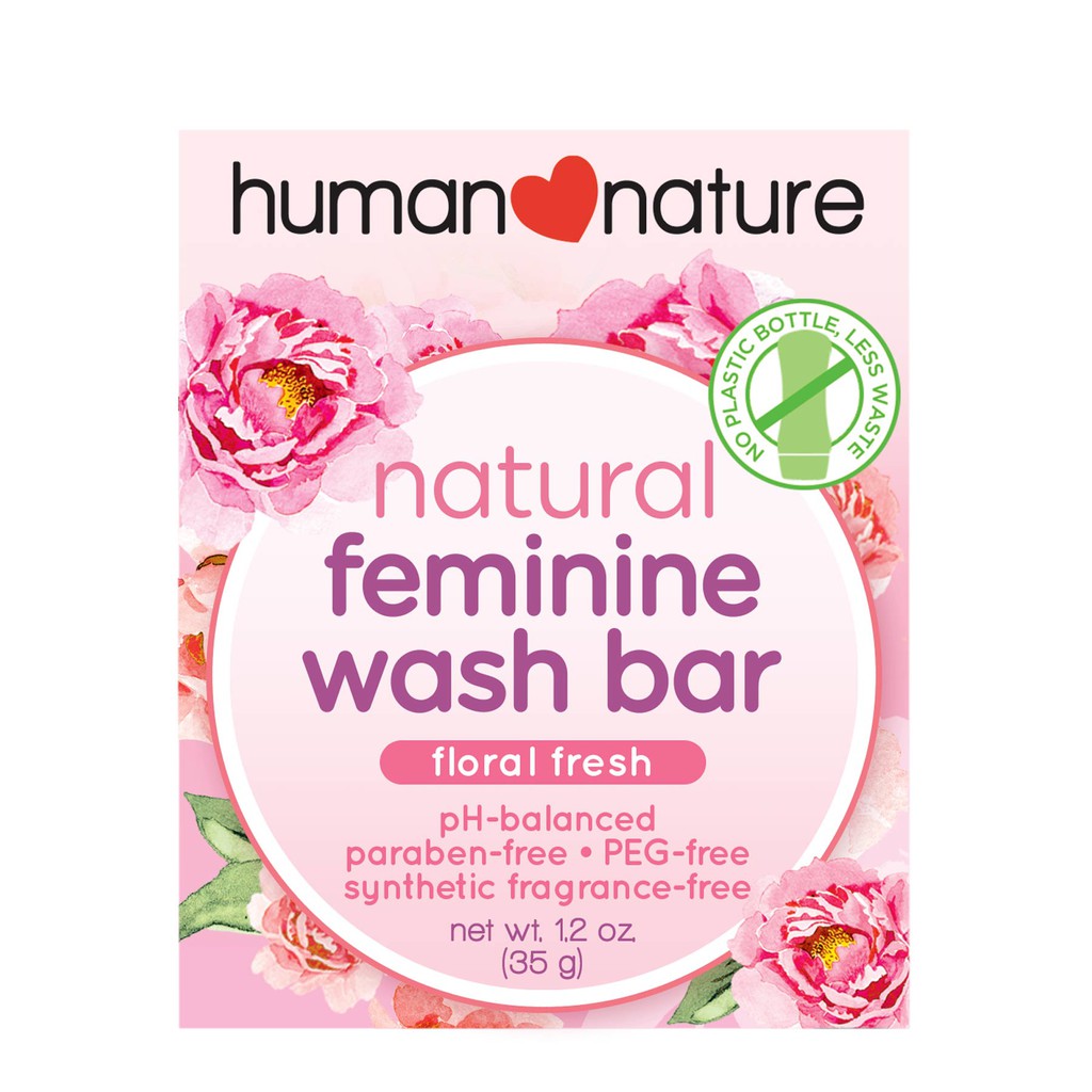 Human Nature 35g Natural Feminine Wash Bar Floral Fresh Shopee