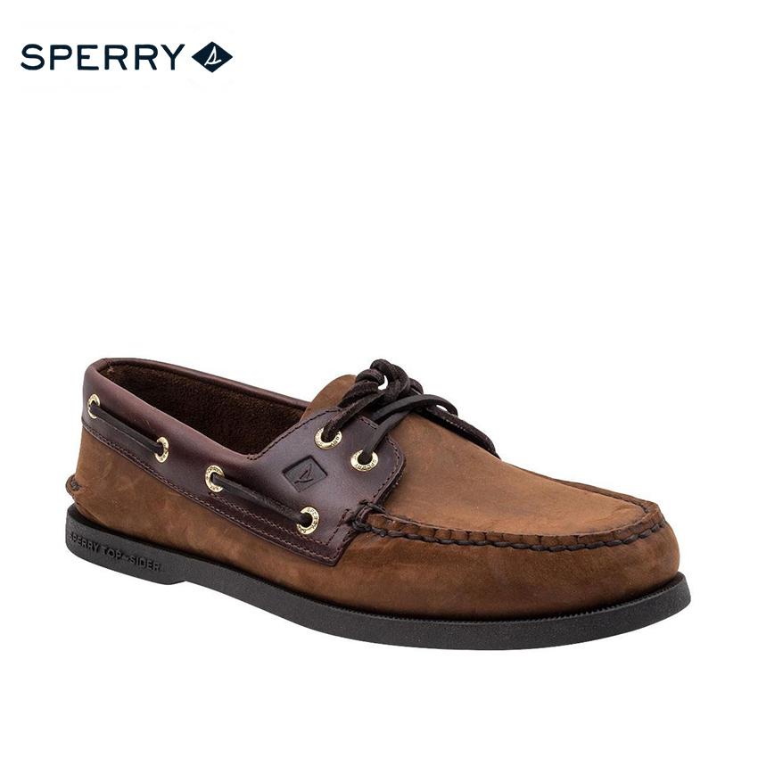 ❧Sperry Shoes Men's Authentic Original (Brown Buc) | Shopee Philippines