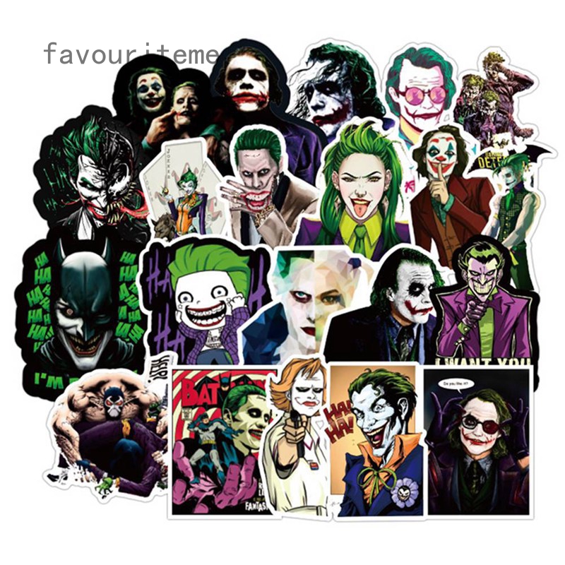 100PCS The Joker Anime Stickers Cartoon Clown Style For Case Laptop  Motorcycle Skateboard Sticker | Shopee Philippines