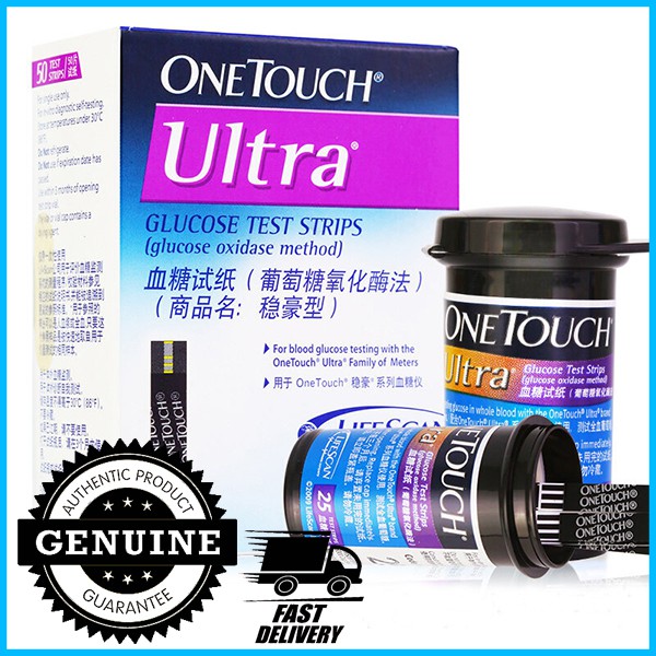 One Touch Ultra Blood Glucose Test Strips 50s | OneTouch ...