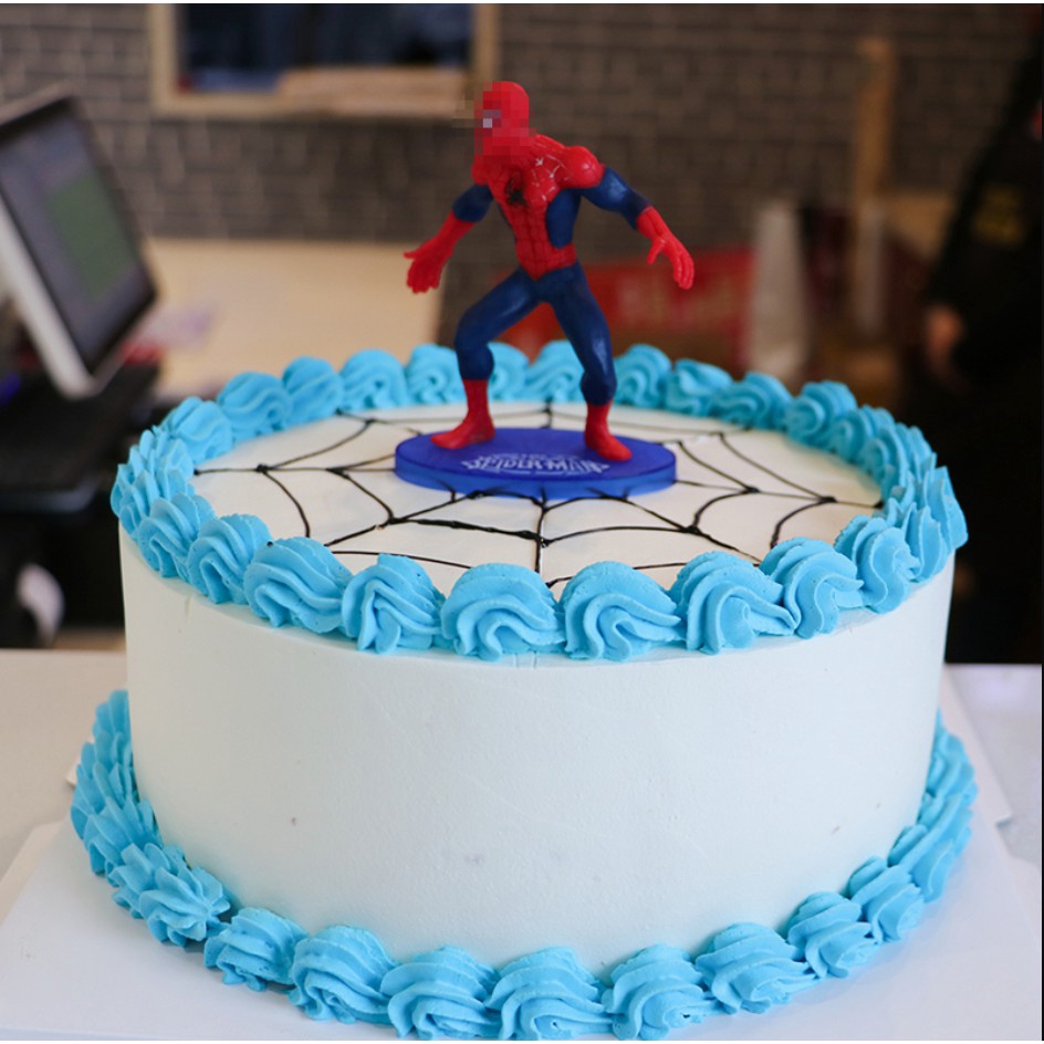 7 PCS 3D PVC Superhero Spiderman Cake Topper Cup Cake Decorations Birthday  | Shopee Philippines
