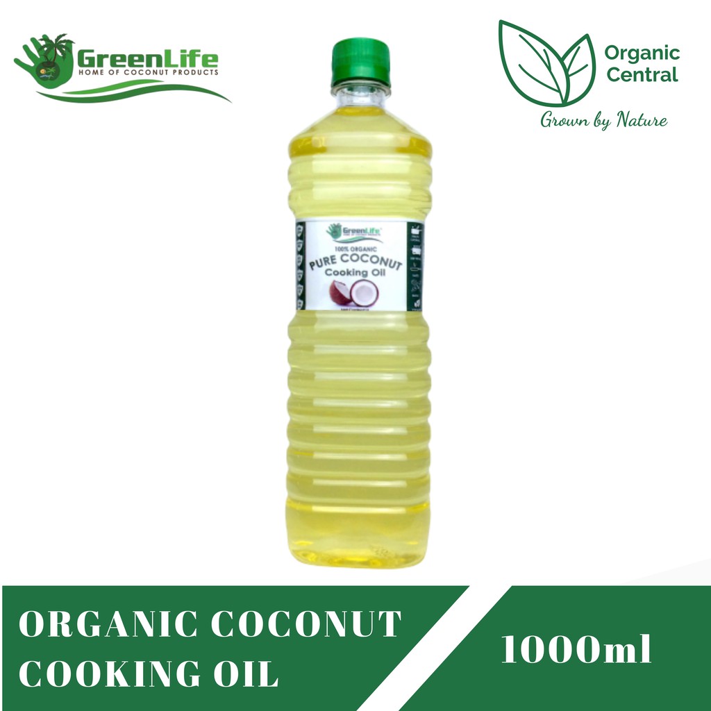 Greenlife Organic Pure Coconut Cooking Oil 1L | Shopee Philippines