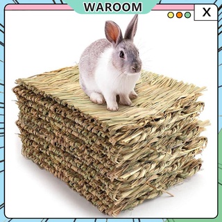 Rabbit Grass Mat Woven Bed Bunny Bedding Small Pet Chew Toy For Hamster Chinchilla Guinea Pigs