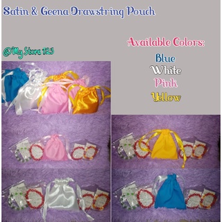 1pc Satin & Geena Drawing Pouch