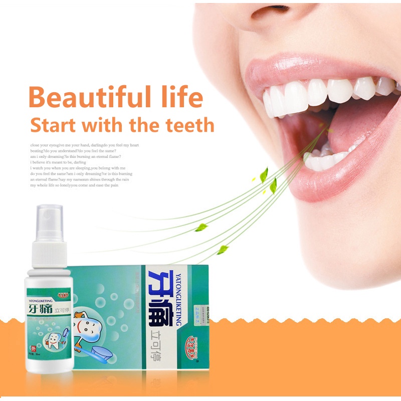 Toothache oral spray toothache reliever toothache pain relief teeth ...