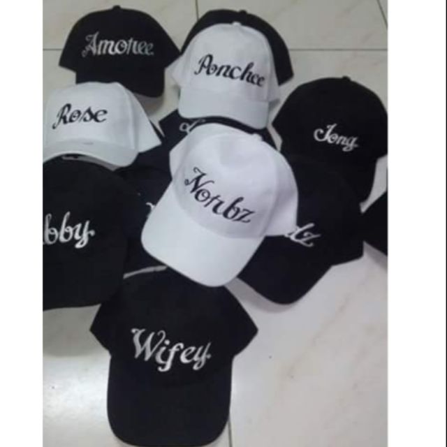 baseball cap with name