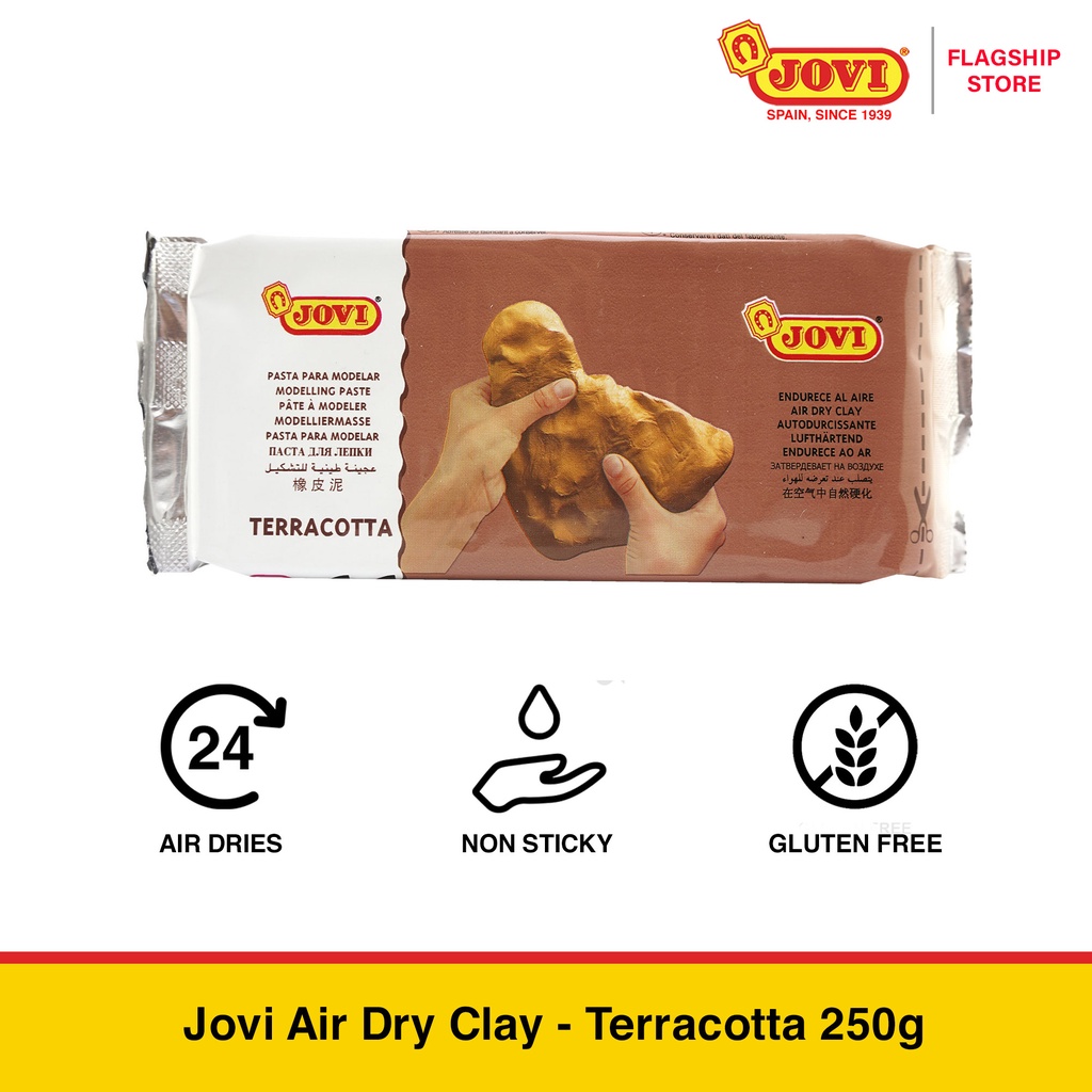 Jovi Air Dry Clay - Terracotta 250g [2284] | Shopee Philippines