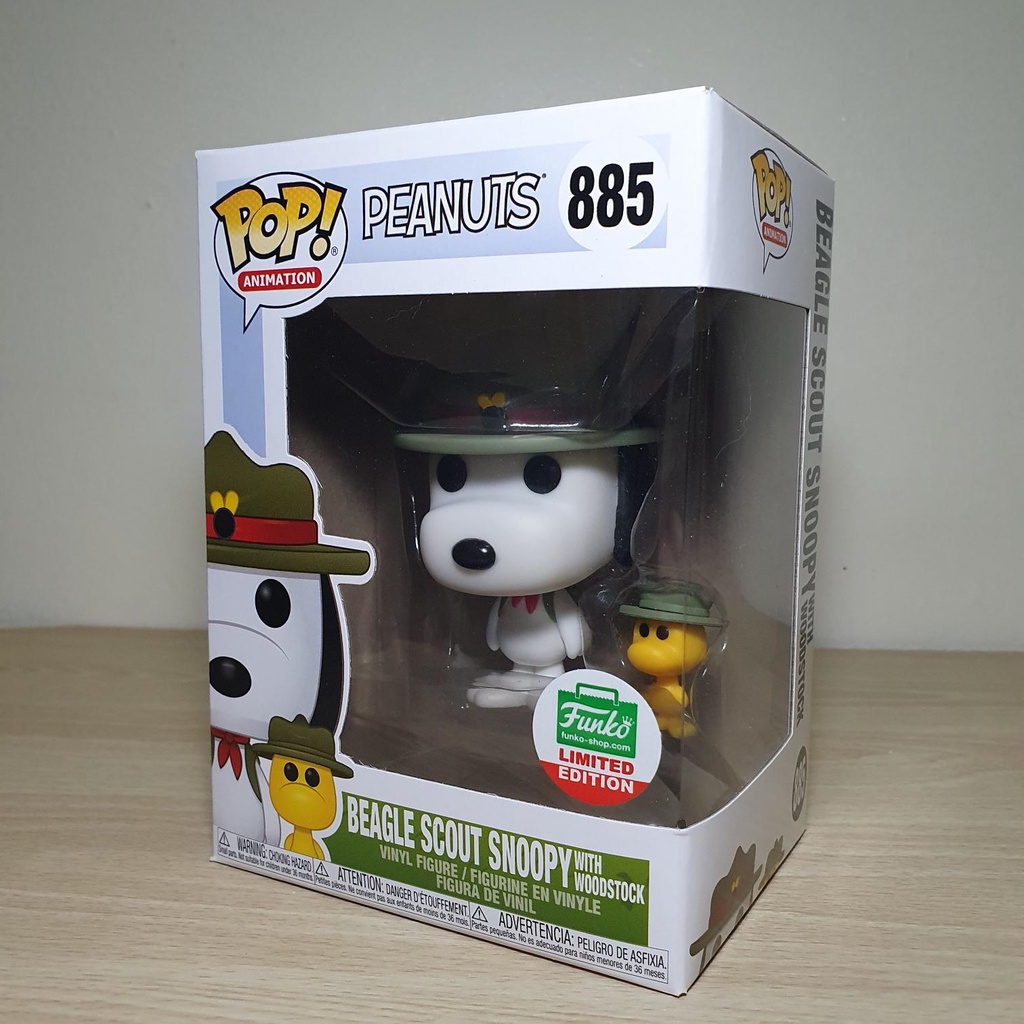 Funko Pop Animation Peanuts Beagle Scout Snoopy With Woodstock Funko Store Le 5 Shopee Philippines