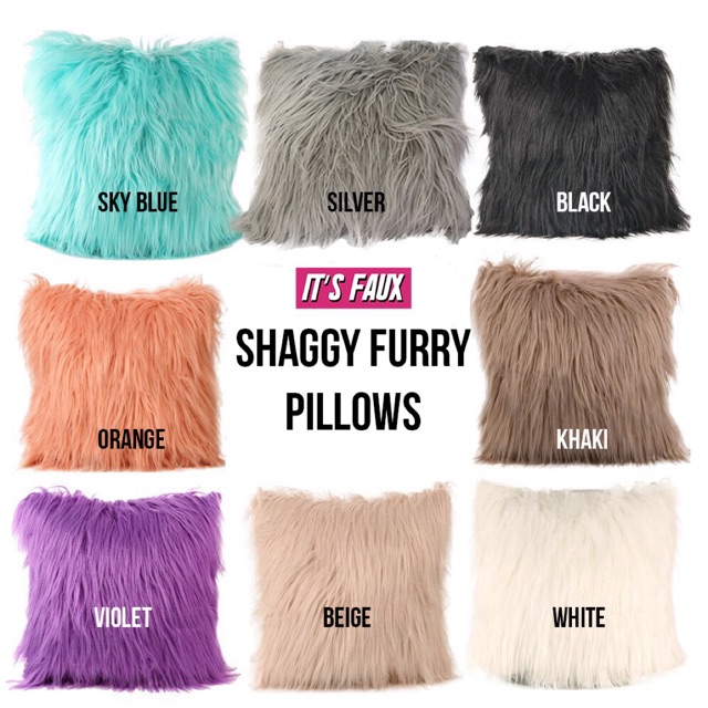 Furry Pillow Cases Itsfauxph Shopee Philippines