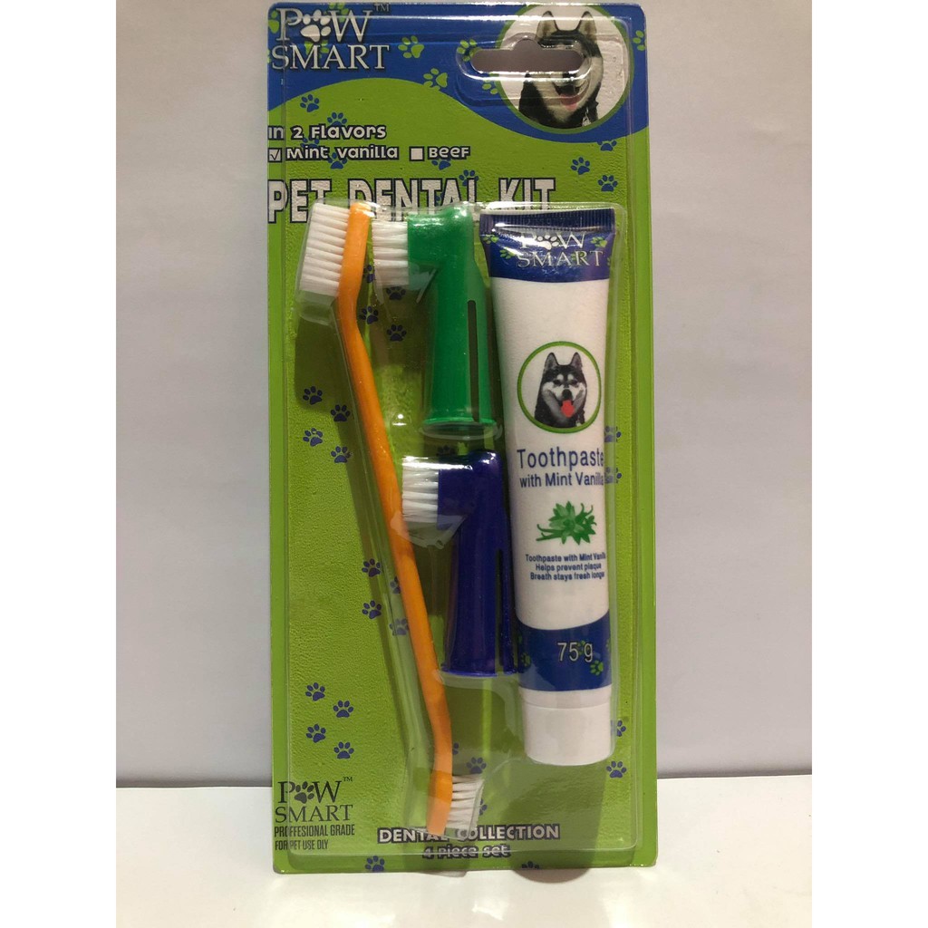 PET DENTAL KIT DOG CAT TOOTHPASTE AND TOOTHBRUSH Shopee Philippines