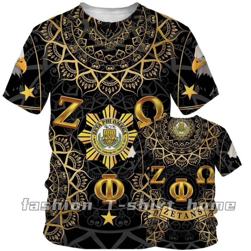 Zeta Phi Omega T Shirt Design Apparel's T Shirt Full Sublimation 47th Anniversary