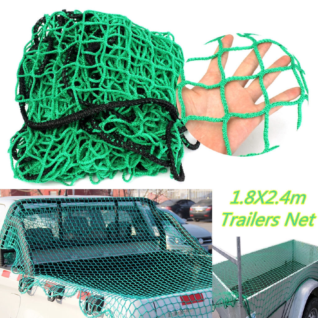 Cargo Heavy Duty Net Pickup Truck Trailer Dumpster Extend Mesh Covers