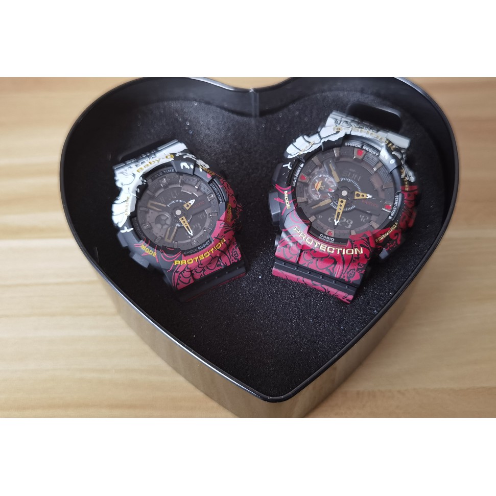 Legit Casio G Shock X One Piece Casio Baby G X One Piece Luffy Co Branded Watch Couple Set Shopee Philippines