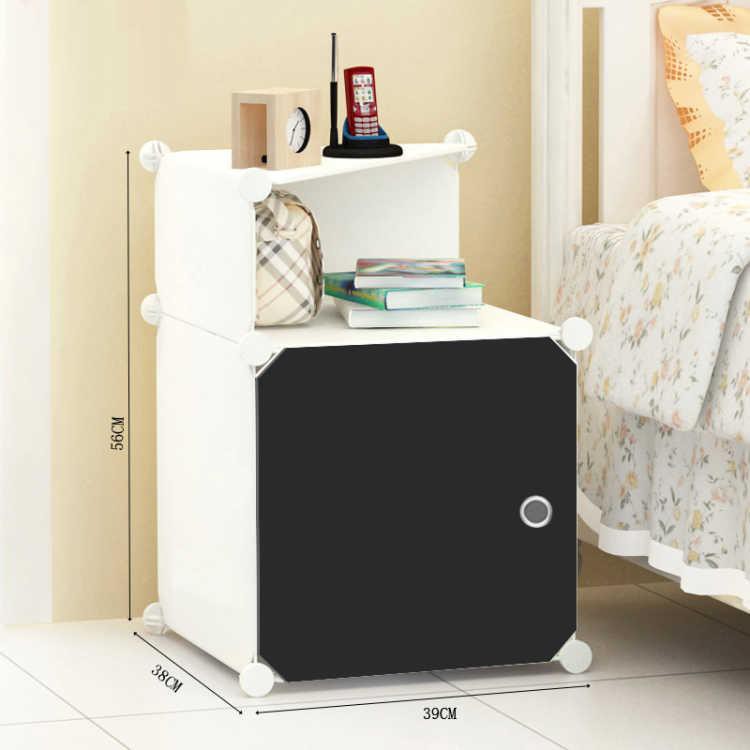 Simple Modern Small Cabinet Steel Frame Bedroom Storage Cabinet Shopee Philippines