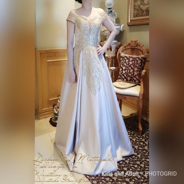 modern filipiniana formal dress