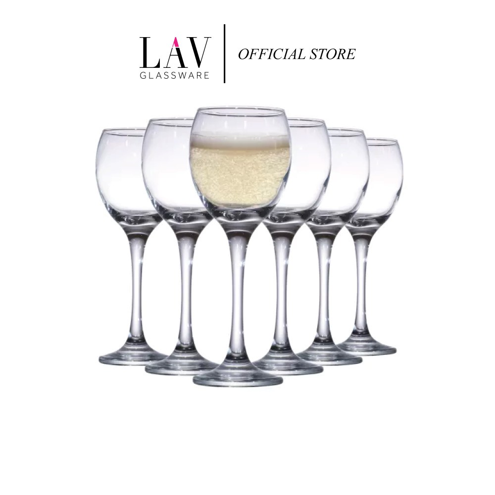 LAV Venue 6Piece All Purpose Glass Stemware Set (11 1/2 oz) Giftable