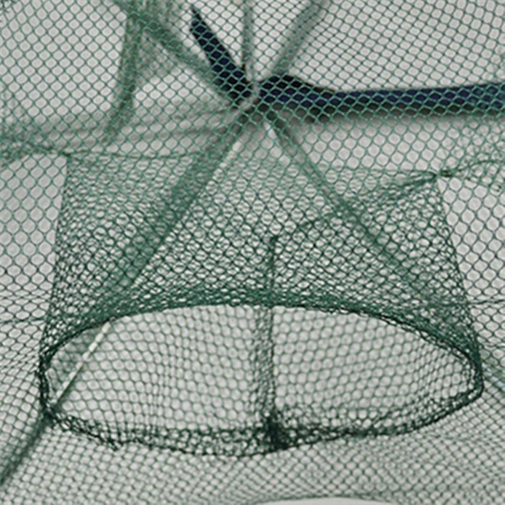 In Stock Cod Folding 6 Hole Fishing Net Fish Crab Shrimp Cage Mesh