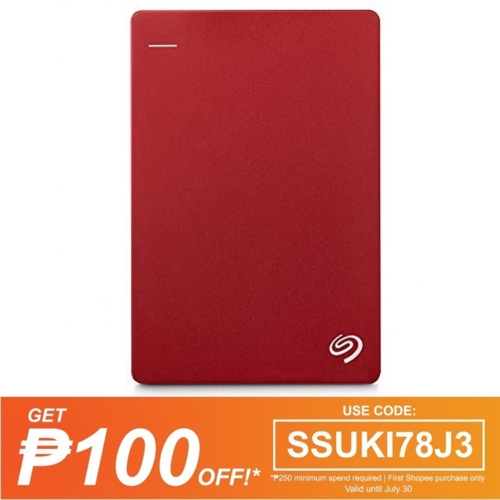 Seagate Backup Slim 1tb External Hard Drive Red Shopee Philippines 6951