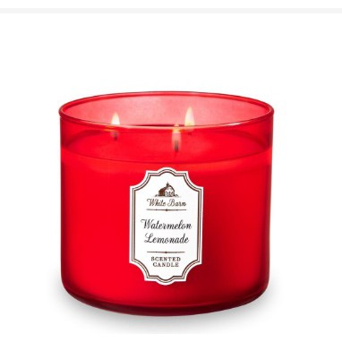 Bbw White Barn Watermelon Lemonade Leaf 3 Wick Candle Shopee