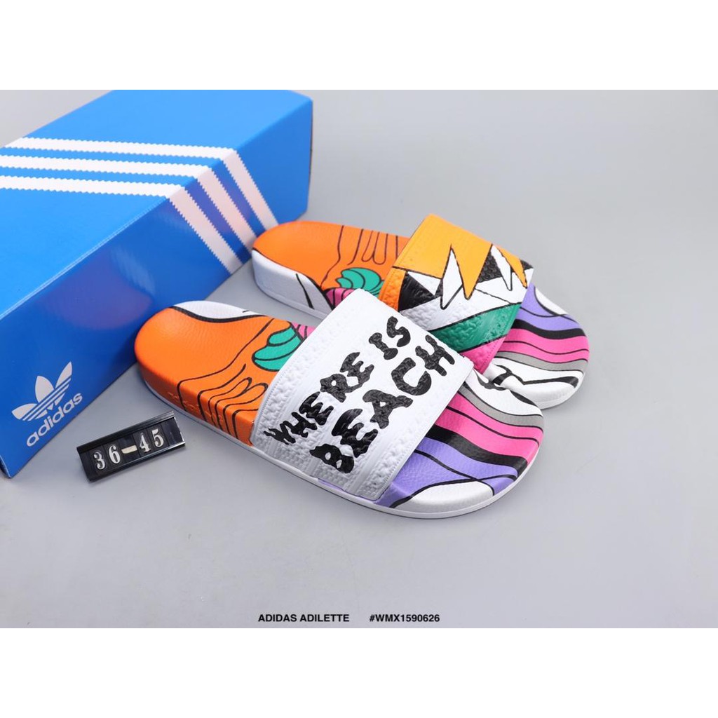 Adidas ADIDAS ADILETTE retro doodle 