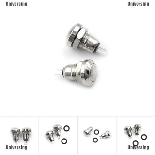 2pcs 8mm Mini Micro 2Pin Metal Waterproof Momentary Push Button Switch HC