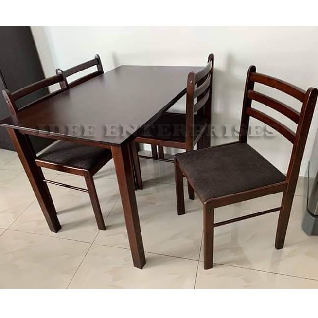 4 Seater Wooden Dining Set Cushion, Wooden Cushion Dining Set