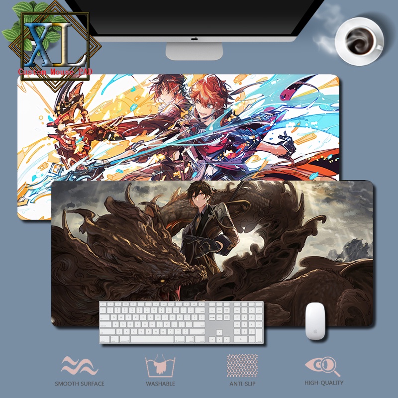 XL Custom Gaming Mouse Pad Genshin Impact Zhongli Mouse Pad - Extra ...