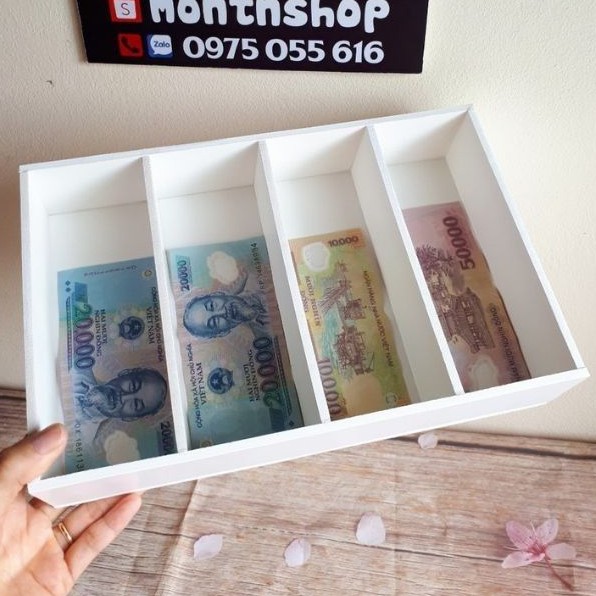 White Cash Drawer Divider Box, Money Tray Shopee