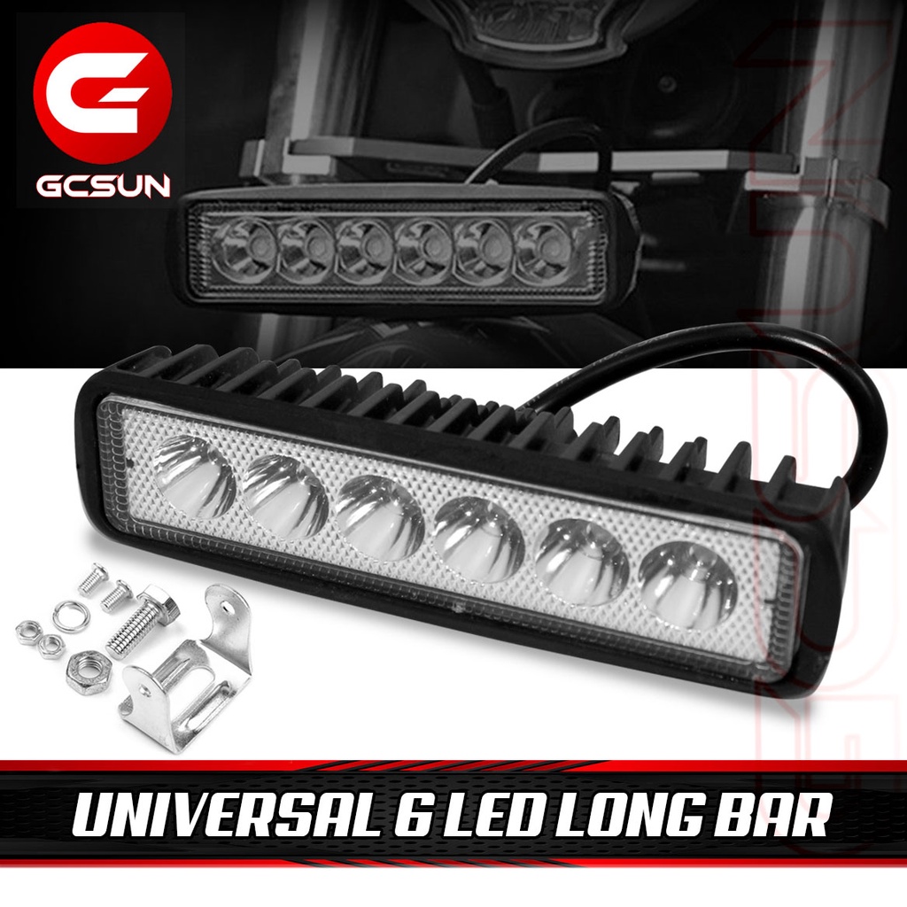 MOTORCYCLE SIX LED STRAIGHT LIGHT - GCSUN | Shopee Philippines