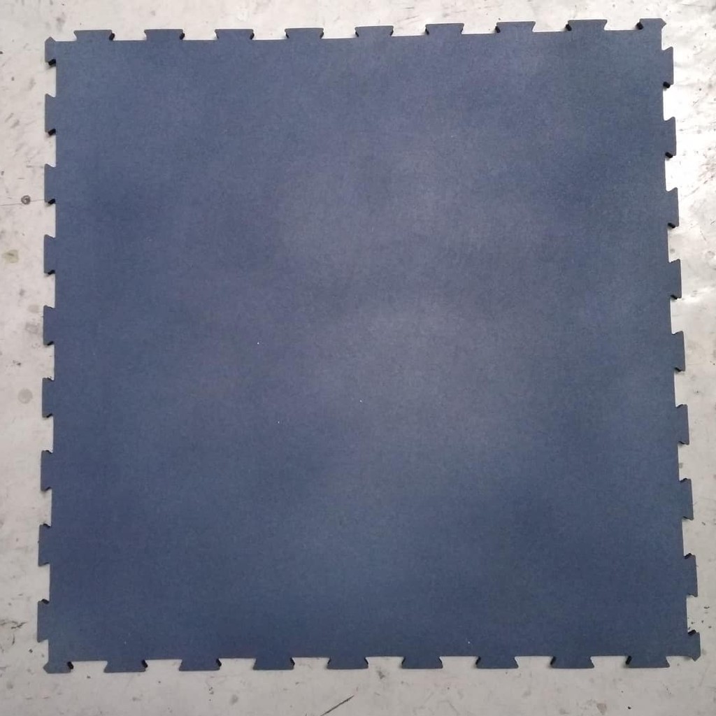 Fitness Interlocking Gym Hard Rubber Mats Floor Tile Mats 1m x 1m 15mm