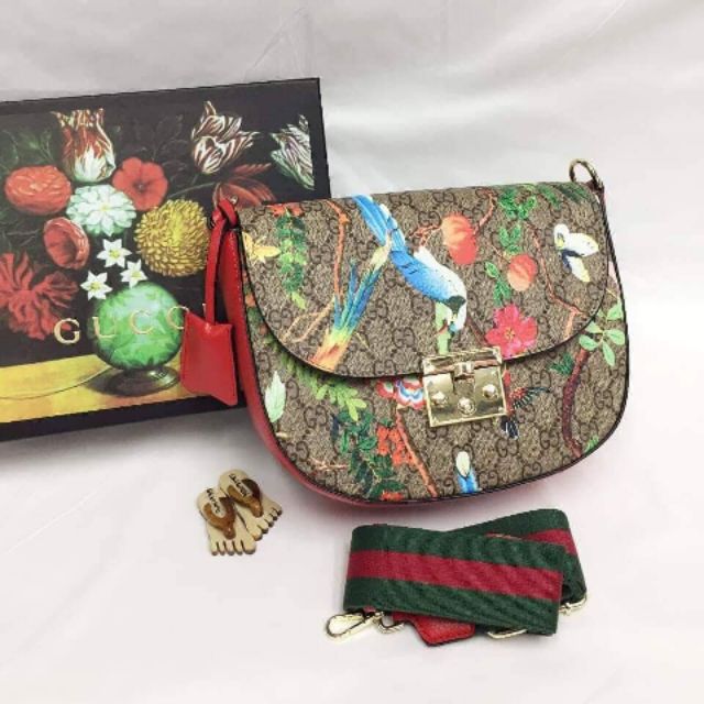 gucci floral sling bag