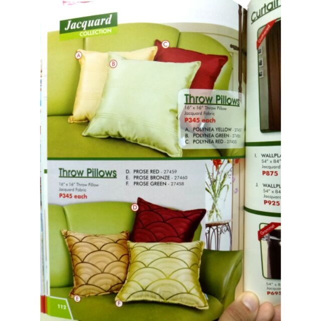 Dakki Jacquard Throw Pillow Size 18 X18 Shopee Philippines