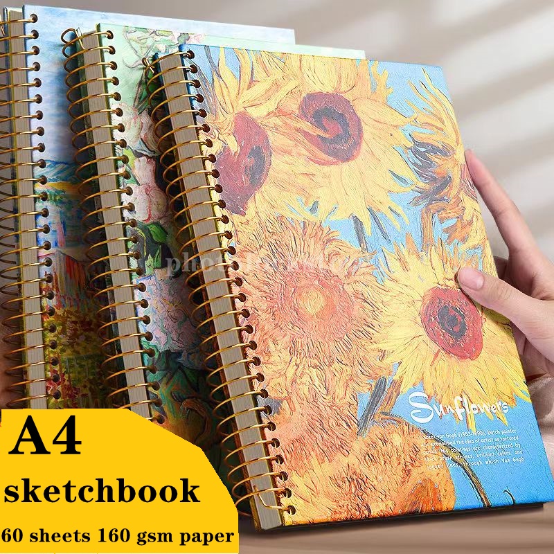 A4 Thick sketchbook hard case art sketchbook Graffiti painting loose ...