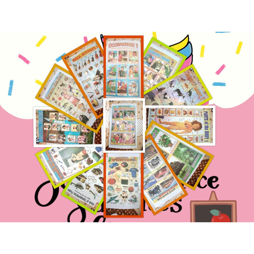 educational paper chart 22 x 16 100pcs minimum shopee philippines