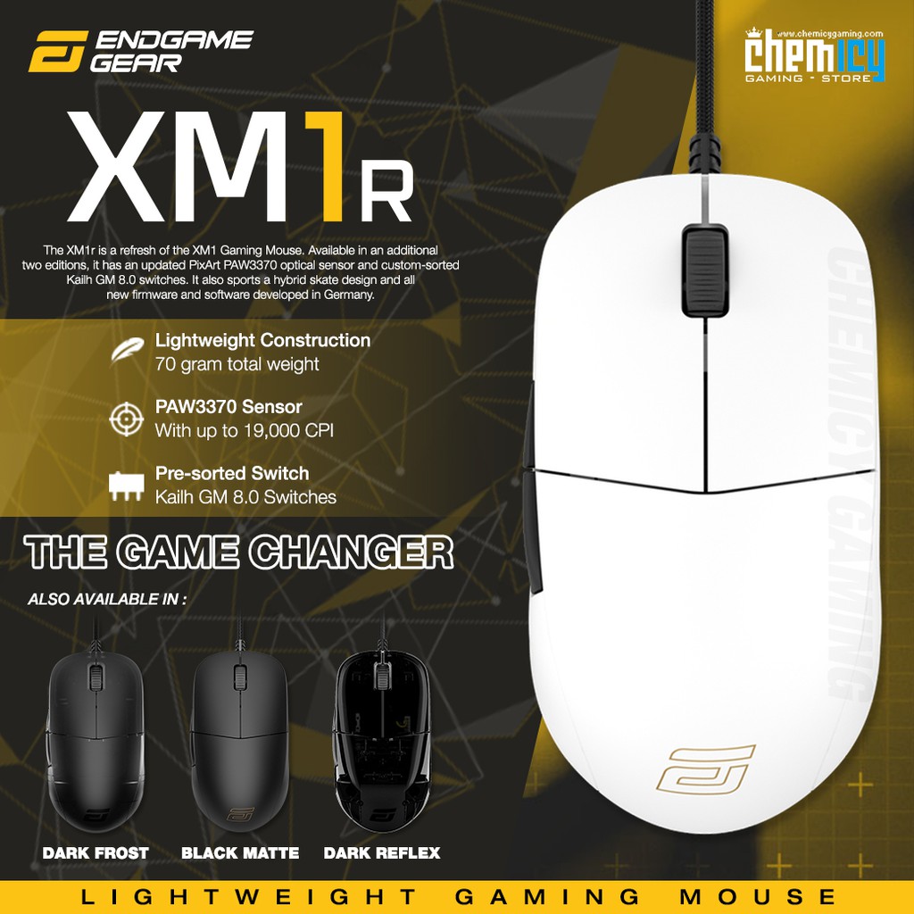 Endgame Gear Xm1r Lightweight Gaming Mouse Shopee Philippines