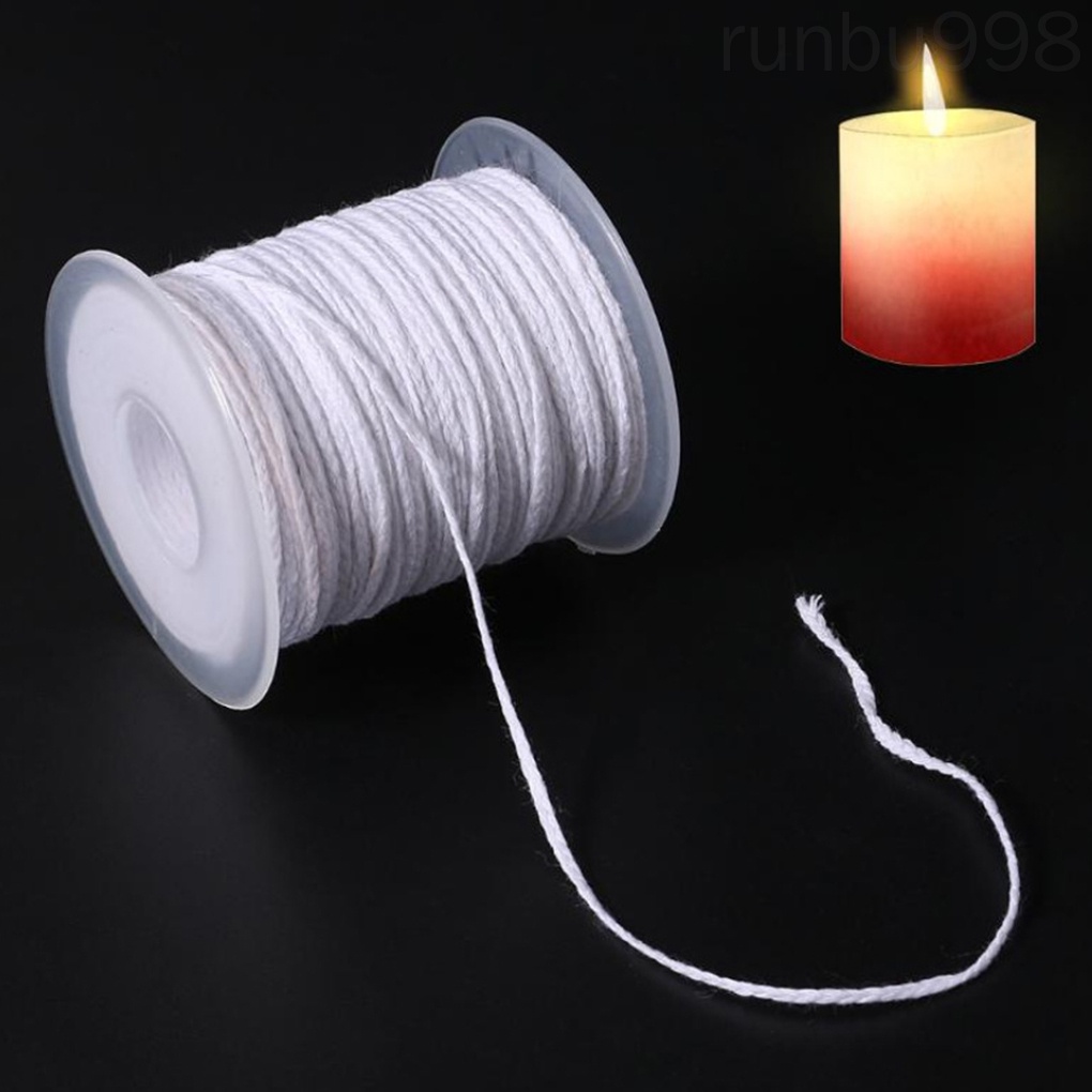 1 Roll Cotton Candle Wick Smokeless Candle Wick 61 Meters for DIY Handmade Candle Making runbu998 store