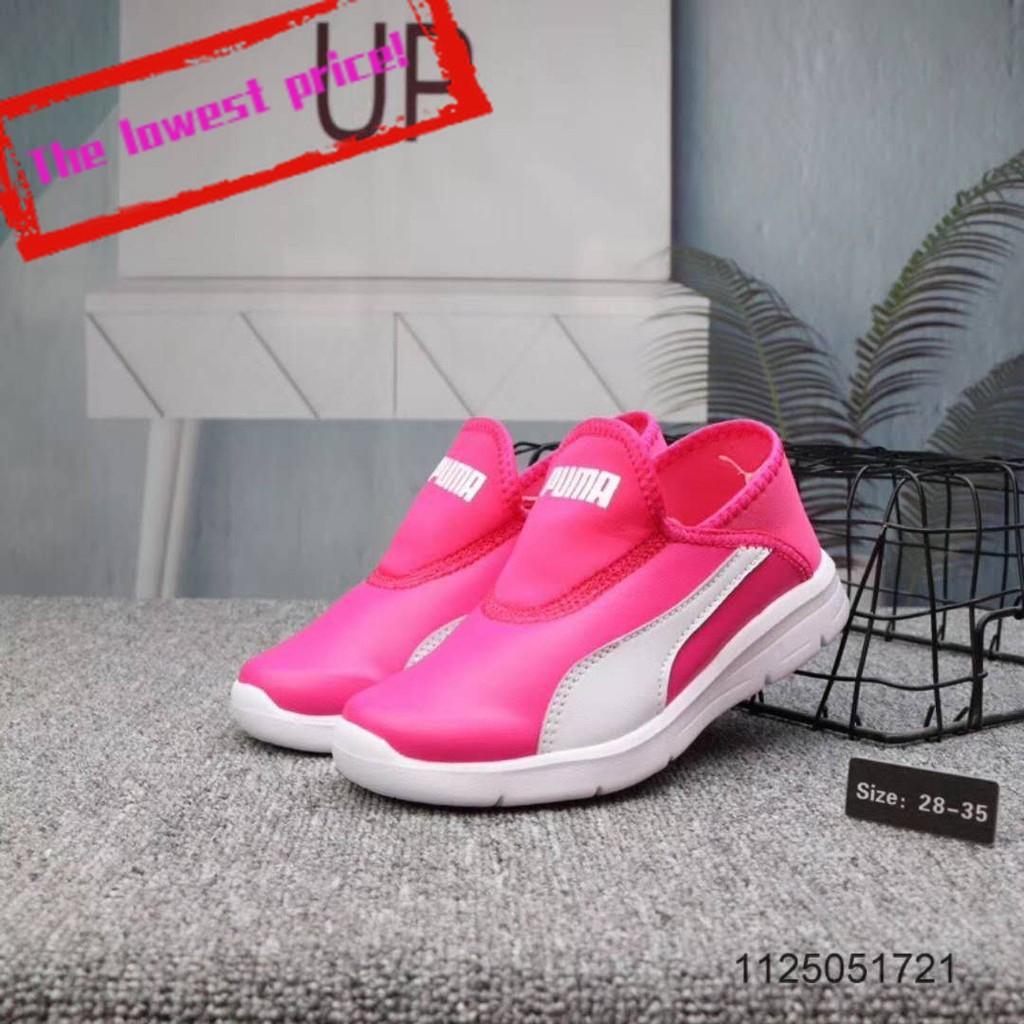pink puma girl shoes