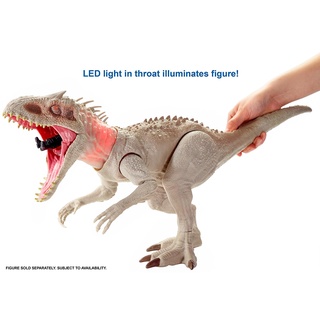 Jurassic World Destroy 'n Devour Indominus Rex Dinosaur with Chomping Mouth, Slashing Arms, Lights & #9