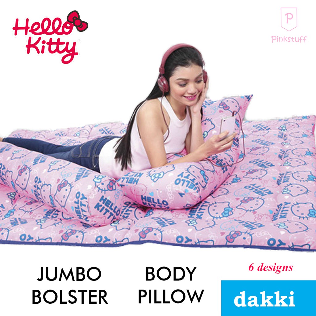 Dakki Hello Kitty Jumbo Bolster Body Pillow Shopee Philippines