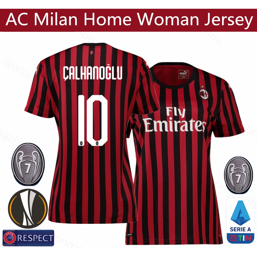 ac milan women's jersey