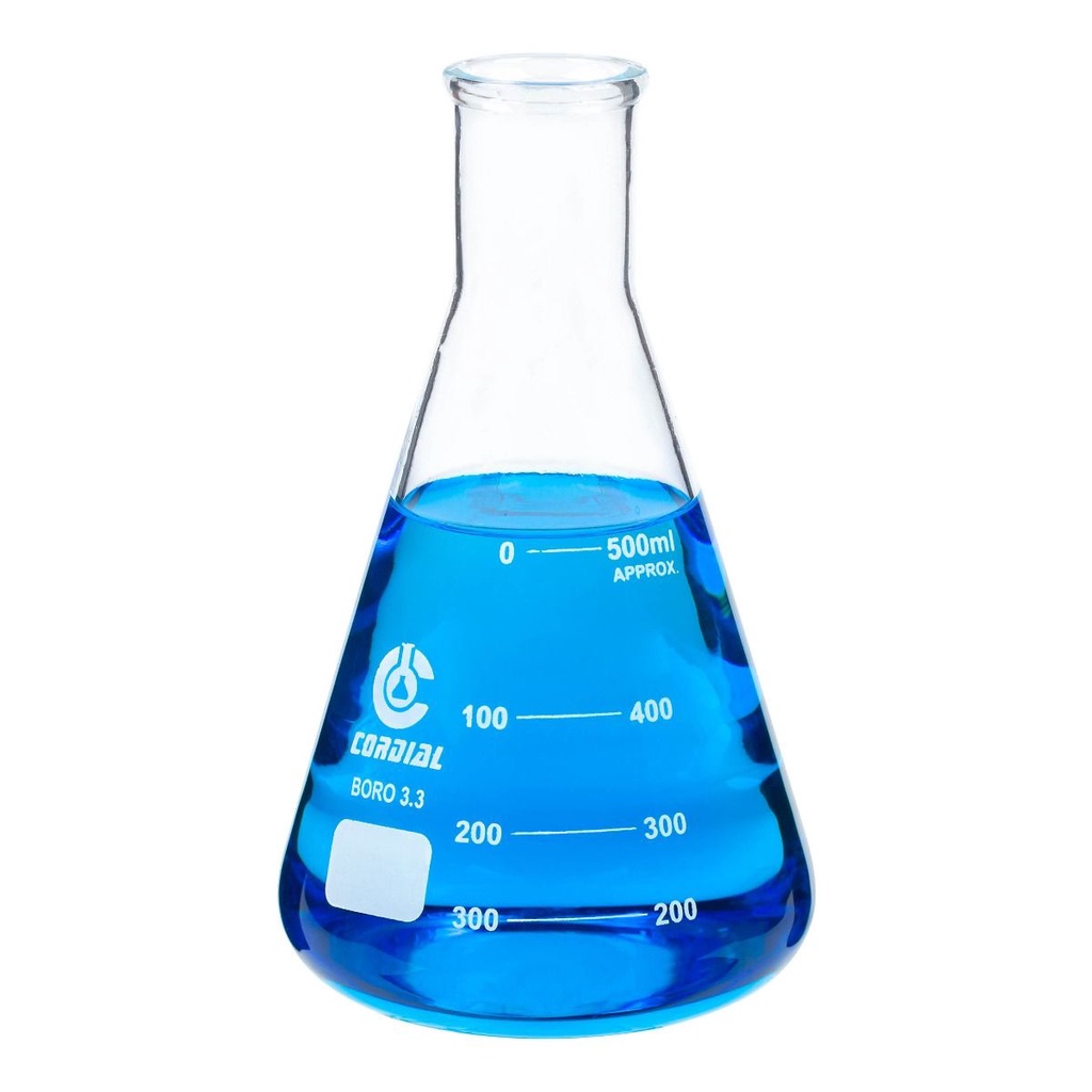 500ML ERLENMEYER FLASK NARROW MOUTH BOROSILICATE GLASS | Shopee Philippines