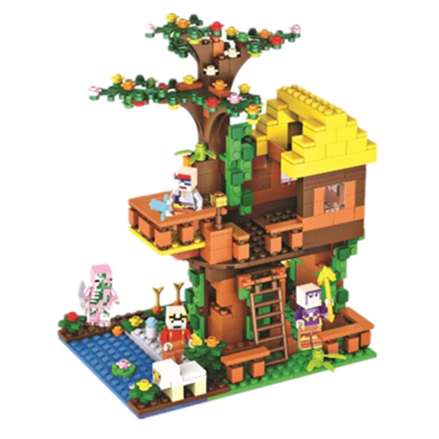 Lego Minecraft Series Jungle Tree House Building Blocks My World Toys For Children Minifigures Legos Shopee Philippines