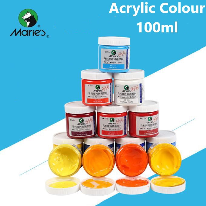 Maries Acrylic Color 100ml bottle pack | Shopee Philippines