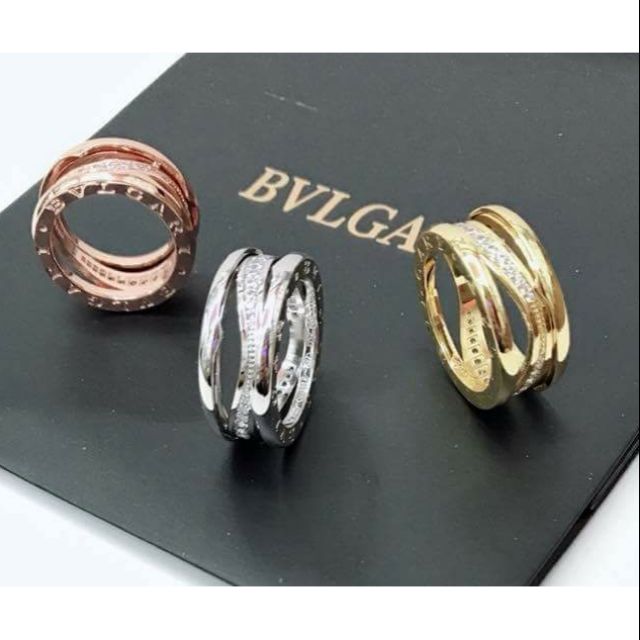 bvlgari rings with stones