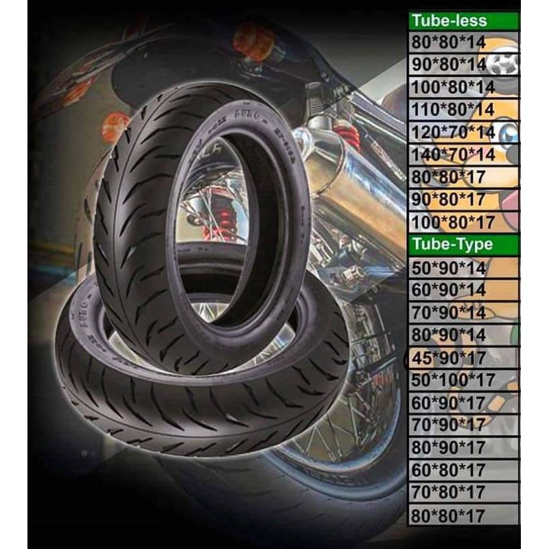 FREE Tire Sealant DURO Motorcycle Tire made in Thailand by 13 14 and by