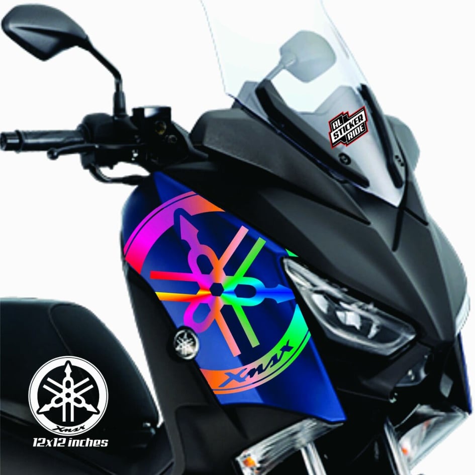 Yamaha Xmax Yamaha Logo X Waterproof Rubberized Sticker Shopee Philippines