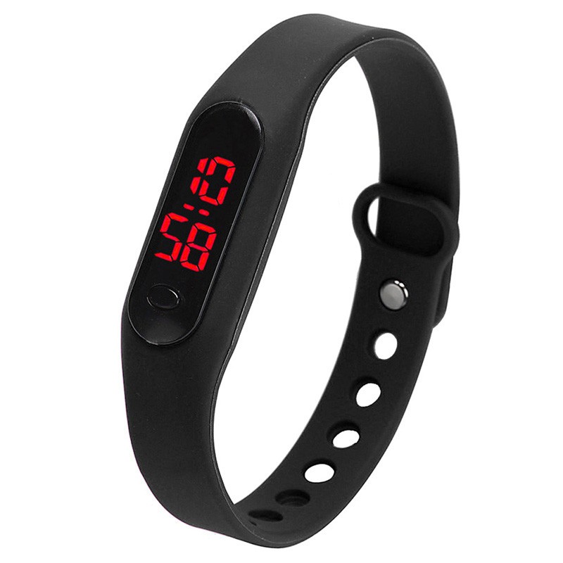 led rubber wrist watch